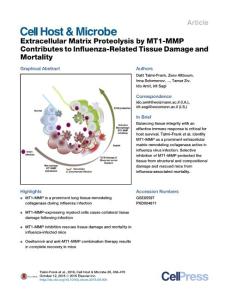 Cell-Host-Microbe_2016_Extracellular-Matrix-Proteolysis-by-MT1-MMP-Contributes-to-Influenza-Related-Tissue-Damage-and-Mortality
