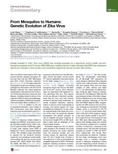 Cell-Host-Microbe_2016_From-Mosquitos-to-Humans-Genetic-Evolution-of-Zika-Virus