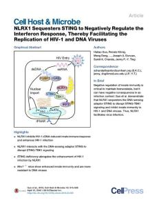 Cell-Host-Microbe_2016_NLRX1-Sequesters-STING-to-Negatively-Regulate-the-Interferon-Response-Thereby-Facilitating-the-Replication-of-HIV-1-and-DNA-Vir