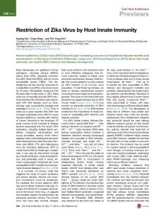 Cell-Host-Microbe_2016_Restriction-of-Zika-Virus-by-Host-Innate-Immunity