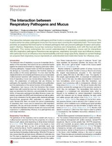 Cell-Host-Microbe_2016_The-Interaction-between-Respiratory-Pathogens-and-Mucus