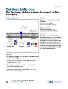 Cell-Host-Microbe_2016_The-Response-of-Acinetobacter-baumannii-to-Zinc-Starvation