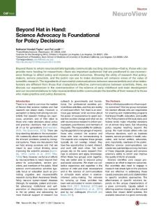 Neuron_2017_Beyond-Hat-in-Hand-Science-Advocacy-Is-Foundational-for-Policy-Decisions
