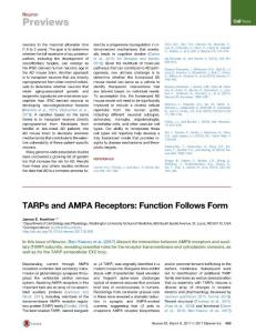 Neuron_2017_TARPs-and-AMPA-Receptors-Function-Follows-Form