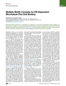 Structure_2017_Multiple-Motifs-Compete-for-EB-Dependent-Microtubule-Plus-End-Binding