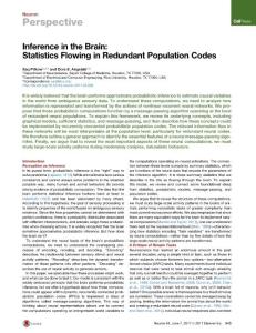 Neuron_2017_Inference-in-the-Brain-Statistics-Flowing-in-Redundant-Population-Codes