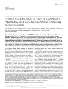 ncb3559-Dynamic subunit turnover in ESCRT-III assemblies is regulated by Vps4 to mediate membrane remodelling during cytokinesis