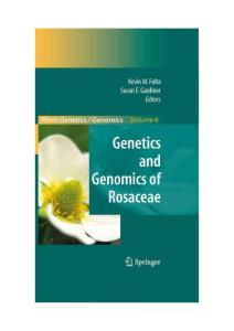薔薇科植物遺傳學(xué)與基因組學(xué)Plant Genetics and Genomics-Crops and Models, Vol 6： Genetics and Genomics of Rosaceae(2018).pdf