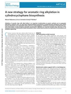 nchembio.2421-A new strategy for aromatic ring alkylation in cylindrocyclophane biosynthesis