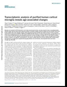nn.4597-Transcriptomic analysis of purified human cortical microglia reveals age-associated changes