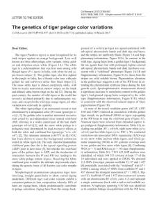 cr201732a-The genetics of tiger pelage color variations