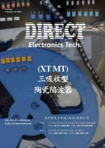 (XT MT) 三吸收型陶瓷陷波器 - Direct Electronics
