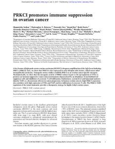 Genes Dev.-2017-Sarkar-PRKCI promotes immune suppression in ovarian cancer
