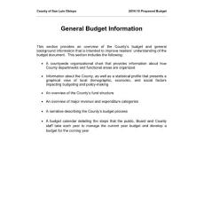 General Budget Information - San Luis Obispo County ...