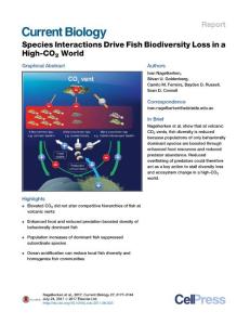 Current-Biology_2017_Species-Interactions-Drive-Fish-Biodiversity-Loss-in-a-High-CO2-World