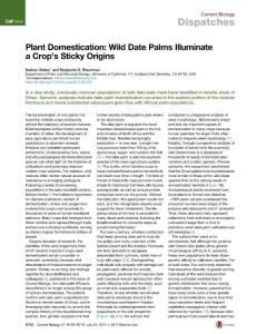 Current-Biology_2017_Plant-Domestication-Wild-Date-Palms-Illuminate-a-Crop-s-Sticky-Origins