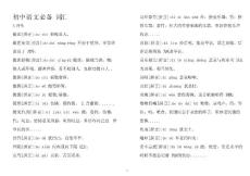 初中语文必备词汇