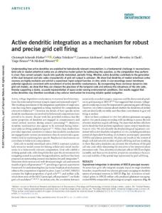 nn.4582-Active dendritic integration as a mechanism for robust and precise grid cell firing