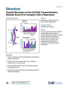 Structure_2017_Crystal-Structure-of-the-CLOCK-Transactivation-Domain-Exon19-in-Complex-with-a-Repressor