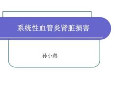 血管炎肾损害