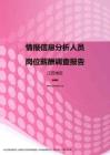 2017江苏地区情报信息分析人员职位薪酬报告.pdf