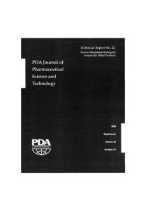 培養(yǎng)基模擬灌裝 技術(shù)報告22中英文對照 PDA Technical Report 22, (TR 22)