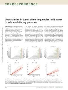ng.3876-Uncertainties in tumor allele frequencies limit power to infer evolutionary pressures