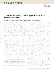 ng.3941-Concepts, estimation and interpretation of SNP-based heritability