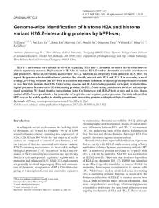 cr2017112a-Genome-wide identification of histone H2A and histone variant H2A.Z-interacting proteins by bPPI-seq