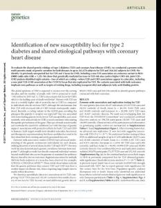 ng.3943-Identification of new susceptibility loci for type 2 diabetes and shared etiological pathways with coronary heart disease