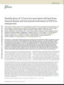 ng.3949-Identification of 153 new loci associated with heel bone mineral density and functional involvement of GPC6 in osteoporosis