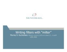 sendmail 官方 milter 培训资料