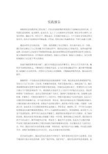 实践报告