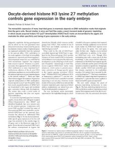 nsmb.3456-Oocyte-derived histone H3 lysine 27 methylation controls gene expression in the early embryo