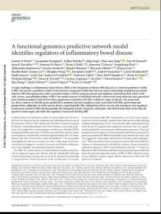 ng.3947-A functional genomics predictive network model identifies regulators of inflammatory bowel disease