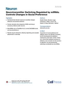 Neuron_2017_Neurotransmitter-Switching-Regulated-by-miRNAs-Controls-Changes-in-Social-Preference