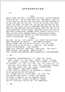 高中化學(xué)知識(shí)點(diǎn)總結(jié)