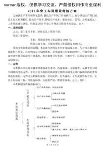 機加工車間績效考核方案.doc