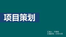 （精品）創(chuàng)意清新項(xiàng)目策化ppt模板