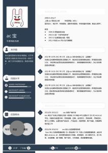 （精品）水墨簡約簡單簡潔求職大學生就業簡歷模板