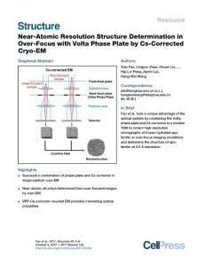 Structure_2017_Near-Atomic-Resolution-Structure-Determination-in-Over-Focus-with-Volta-Phase-Plate-by-Cs-Corrected-Cryo-EM