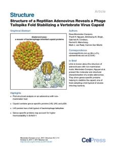 Structure_2017_Structure-of-a-Reptilian-Adenovirus-Reveals-a-Phage-Tailspike-Fold-Stabilizing-a-Vertebrate-Virus-Capsid