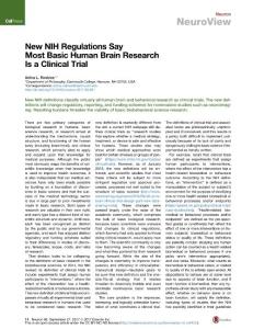 Neuron_2017_New-NIH-Regulations-Say-Most-Basic-Human-Brain-Research-Is-a-Clinical-Trial