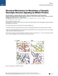 Neuron_2017_Structural-Mechanism-for-Modulation-of-Synaptic-Neuroligin-Neurexin-Signaling-by-MDGA-Proteins