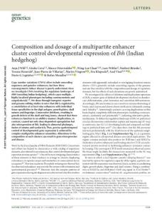 ng.3939-Composition and dosage of a multipartite enhancer cluster control developmental expression of Ihh (Indian hedgehog)