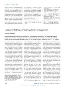 ncb3612-Retriever fetches integrins from endosomes