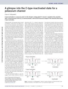 nsmb.3480-A glimpse into the C-type-inactivated state for a Potassium Channel