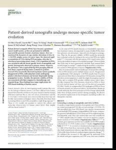 ng.3967-Patient-derived xenografts undergo mouse-specific tumor evolution