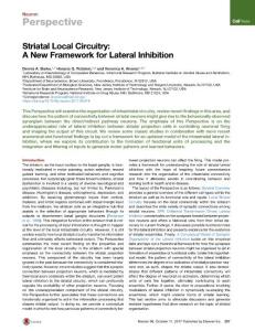 Neuron_2017_Striatal-Local-Circuitry-A-New-Framework-for-Lateral-Inhibition