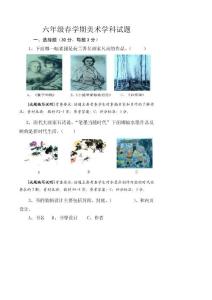 六年级下册美术试卷